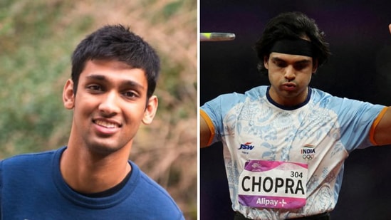 Indian-origin visa start-up CEO Mohak Nahta promised free visas for Atlys users if Neeraj Chopra wins Gold in the Paris Olympics. (X/@mohaknahta, Reuters)