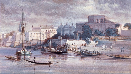 "Dhaka City across Buriganga River" - a painting by Frederick William Alexander de Fabeck in 1861(Frederick William Alexander De Fabeck/Wikimedia Commons)