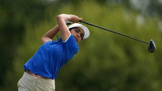 Diksha Dagar and Aditi Ashok had a tough time of it on the third day of women's individual golf. Diksha finished T42. (AP)