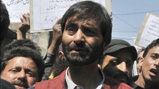 Separatist leader Yasin Malik. (HT PHOTO)