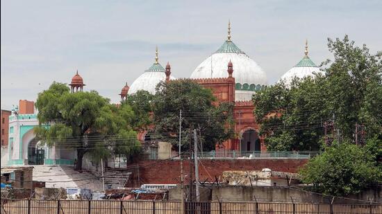 The Shahi Eidgah Mosque in Mathura. (ANI)