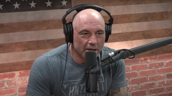 Joe Rogan alleged that thought crimes in England have resulted in the arrest of almost 4,000 people for their remarks on social media that were deemed offensive or troubling.(YouTube)