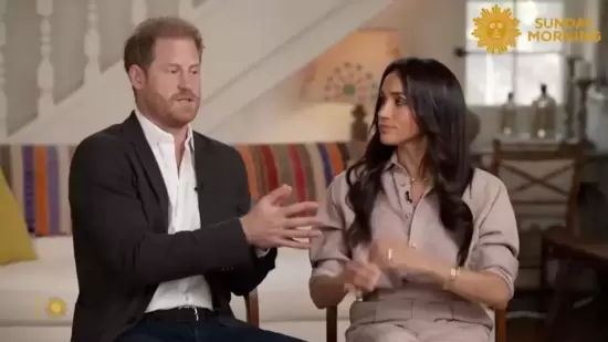 Meghan Markle and Prince Harry for CBS interview (pic-CBS)