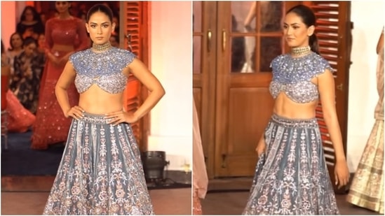 Mira Rajput and her abs steal the show during JADE by Monica and Karishma's showcase. (Instagram )