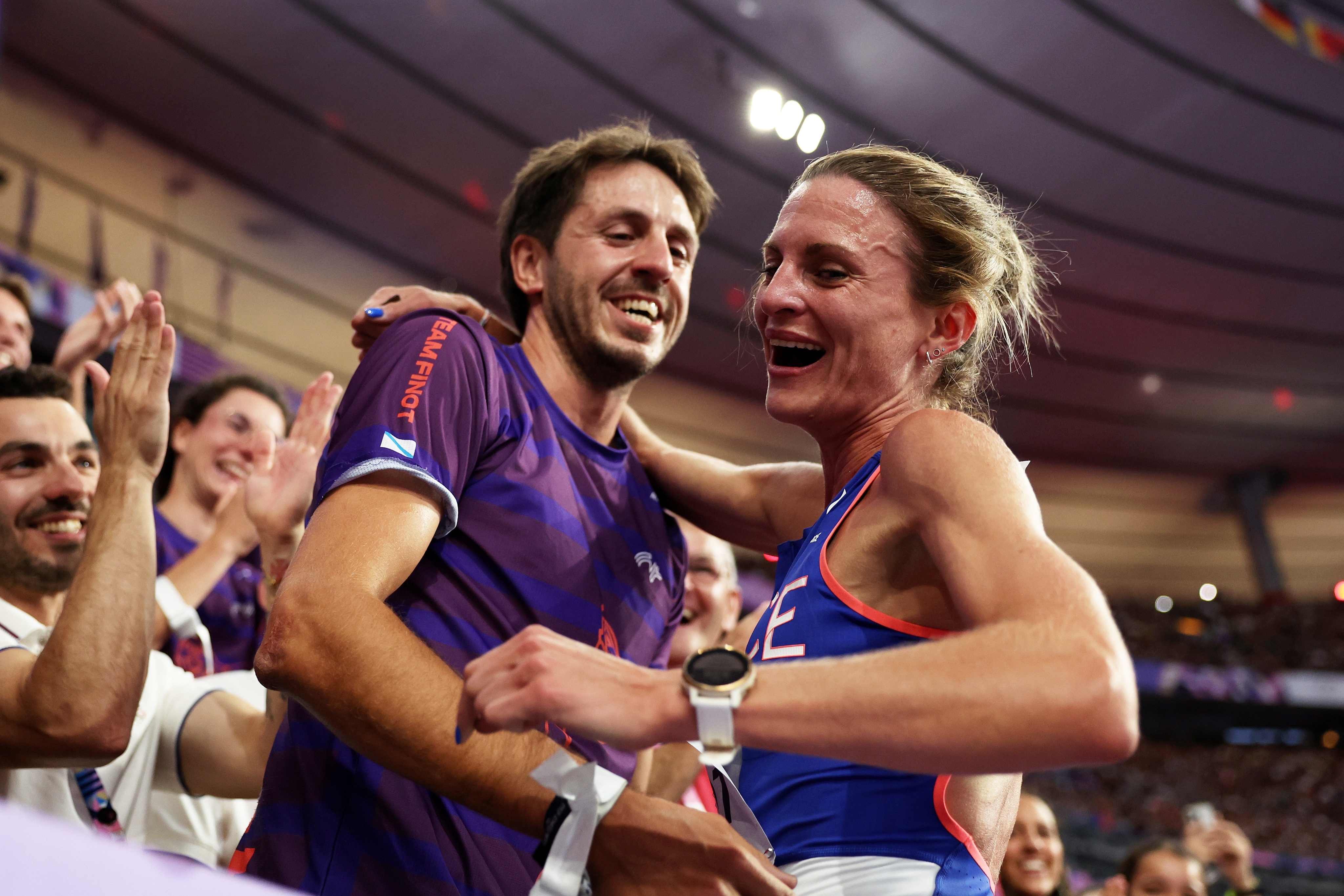 Olympian Alice Finot from France proposed to her boyfriend, Spanish triathlete Bruno Martínez Bargiela Olympian Alice Finot from France proposed to her boyfriend, Spanish triathlete Bruno Martínez Bargiela