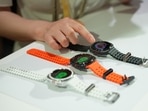 An attendee inspects a Galaxy Watch Ultra smartwatch at the Samsung Electronics Co. Unpacked launch in Paris, France, on Wednesday, July 10, 2024.(Nathan Laine/Bloomberg) An attendee inspects a Galaxy Watch Ultra smartwatch at the Samsung Electronics Co. Unpacked launch in Paris, France, on Wednesday, July 10, 2024.(Nathan Laine/Bloomberg)