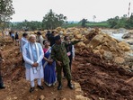 Prime Minister Narendra Modi visited landslide-hit Wayanad in Kerala on Saturday. Prime Minister Narendra Modi visited landslide-hit Wayanad in Kerala on Saturday.