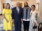 Anant Ambani and Radhika Merchant meet the President of Panama. 