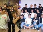 BTS and Seventeen. BTS and Seventeen.