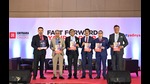 Officials from Chitkara University and Invest Yadnya at the launch of the online MBA course in wealth management. (HT Photo) Officials from Chitkara University and Invest Yadnya at the launch of the online MBA course in wealth management. (HT Photo)