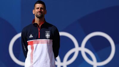 Novak Djokovic of Serbia won the gold medal in Paris. (REUTERS) Novak Djokovic of Serbia won the gold medal in Paris. (REUTERS)
