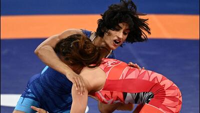 Vinesh Pogat was disqualified on the second day of the competition for failing to make weight. (REUTERS) Vinesh Pogat was disqualified on the second day of the competition for failing to make weight. (REUTERS)