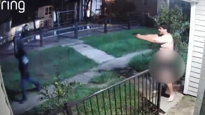 Ring doorbell footage shows teacher intervening in tense scene (KHOU) Ring doorbell footage shows teacher intervening in tense scene (KHOU)