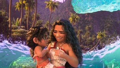 A still from Moana 2.