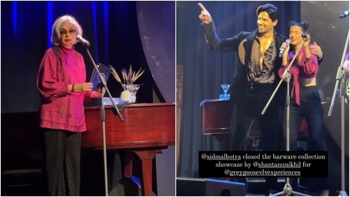 Zeenat Aman opens Shantanu & Nikhil's couture show and Saba Azad performs at the showcase. (Instagram ) Zeenat Aman opens Shantanu & Nikhil's couture show and Saba Azad performs at the showcase. (Instagram )