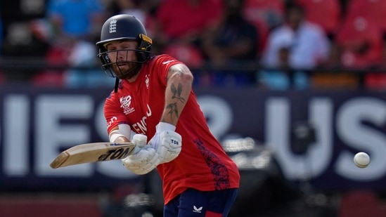 England's Phil Salt plays a shot during the ICC Men's T20 World Cup (PTI)