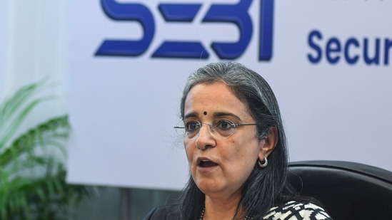 Securities and Exchange Board of India (SEBI) chairperson Madhabi Puri Buch.(PTI)