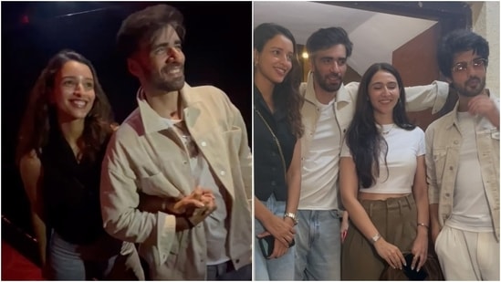 Triptii Dimri and Avinash Tiwary stepped out in the city to promote their film Laila Majnu on its re-release. While Triptii chose a simply chic black waistcoat and denim jeans, Avinash wore a white tee, beige shacket, and light blue jeans. (Instagram)