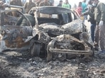 Representational image: 16 luxury cars were burnt to ashes in a fire at a car workshop in Gurgaon (HT File Photo)