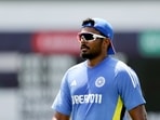 India's Sanju Samson during a practice session 