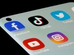 Facebook, TikTok, Twitter, YouTube and Instagram apps are seen on a smartphone in this illustration taken, July 13, 2021. (Dado Ruvic/Reuters)