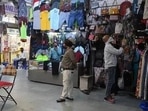The new market spans 100 meters in length and 11 meters in width, featuring more than 75 shops on each side of a 3-meter-wide pedestrian corridor. (HT Photo)