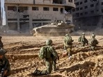 This picture released by the Israeli army shows troops on the ground on the Gaza Strip on December 7, 2023.(AFP) This picture released by the Israeli army shows troops on the ground on the Gaza Strip on December 7, 2023.(AFP)