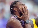 Noah Lyles caught attention with his painted nails and pearl-beaded hairdo Noah Lyles caught attention with his painted nails and pearl-beaded hairdo