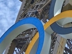 In this photo, a man climbs the Eiffel Tower, during the 2024 Summer Olympics(AP) In this photo, a man climbs the Eiffel Tower, during the 2024 Summer Olympics(AP)