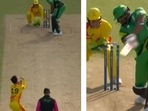 Kieron Pollard destroyed Rashid Khan. Kieron Pollard destroyed Rashid Khan.