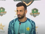 Shan Masood during press conference Shan Masood during press conference