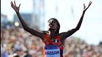 Sifan Hassan of Netherlands celebrates after winning gold. (REUTERS) Sifan Hassan of Netherlands celebrates after winning gold. (REUTERS)