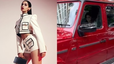 Khushi Kapoor's new Mercedes Benz G 400d.