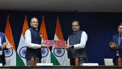 MEA and NSIL signed an MoU for grant assistance for the launch of the Munal satellite (X/@MEAIndia) MEA and NSIL signed an MoU for grant assistance for the launch of the Munal satellite (X/@MEAIndia)