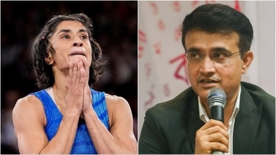 Vinesh Phogat finds support from former India cricket captain Sourav Ganguly following her disqualification from Paris Olympics' gold medal bout (Files) Vinesh Phogat finds support from former India cricket captain Sourav Ganguly following her disqualification from Paris Olympics' gold medal bout (Files)
