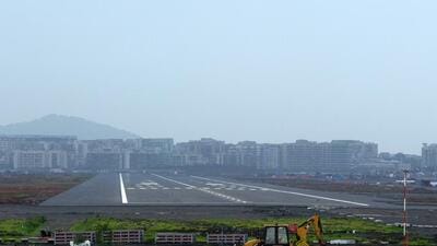 Navi Mumbai, India - July 17, 2024: The Navi mumbai airport which is under construction at Ulwe in Navi Mumbai, India, on Wednesday, July 17, 2024. (Photo by Bachchan Kumar / Hindustan Times) (HT PHOTO) Navi Mumbai, India - July 17, 2024: The Navi mumbai airport which is under construction at Ulwe in Navi Mumbai, India, on Wednesday, July 17, 2024. (Photo by Bachchan Kumar / Hindustan Times) (HT PHOTO)