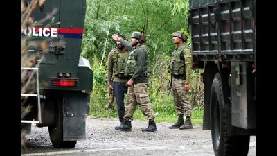 Security forces intensified the search operation in the upper forest area of the Anantnag district bordering Doda to flush out a group of 3-4 terrorists. (PTI) Security forces intensified the search operation in the upper forest area of the Anantnag district bordering Doda to flush out a group of 3-4 terrorists. (PTI)