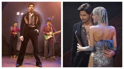 Sidharth Malhotra with model Alicia Kaur (right) at Shantanu and Nikhil's fashion show. Sidharth Malhotra with model Alicia Kaur (right) at Shantanu and Nikhil's fashion show.
