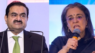 Hindenburg has raised questions about the SEBI chairperson Madhabi Puri Buchchair promoting real estate investment trusts as a promising asset class without disclosing that her husband Dhaval Buch is now an adviser to Blackstone Inc, which has sponsored two of the four listed REITs in India. (HT Files) Hindenburg has raised questions about the SEBI chairperson Madhabi Puri Buchchair promoting real estate investment trusts as a promising asset class without disclosing that her husband Dhaval Buch is now an adviser to Blackstone Inc, which has sponsored two of the four listed REITs in India. (HT Files)
