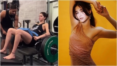 Ananya Panday shared a video in which she lifted 120 kg during hip thrusts. (Instagram ) Ananya Panday shared a video in which she lifted 120 kg during hip thrusts. (Instagram )