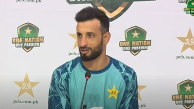 Shan Masood during press conference (PCB) Shan Masood during press conference (PCB)