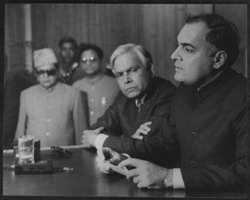 Natwar Singh with then Prime Minister Rajiv Gandhi