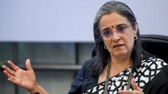 Securities and Exchange Board of India (SEBI) chairperson Madhabi Puri Buch.(PTI file photo)