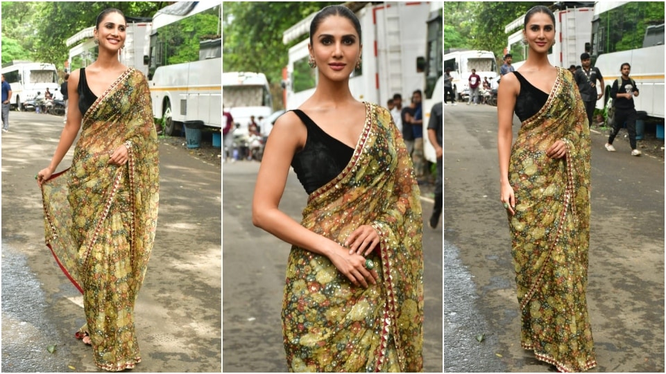 Vaani Kapoor promotes Khel Khel Mein. 