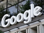 FILE - The Google sign is shown over an entrance to the company's building in New York on Sept. 6, 2023. 