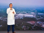 Ola Electric IPO: Ola Electric CMD Bhavish Aggarwal addresses the media during the announcement of the company's forthcoming initial public offering (IPO), in Mumbai.