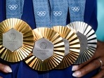 FILE - USA medal tally at the Paris Olympics 2024. (AP Photo/Charlie Riedel, File)(AP) FILE - USA medal tally at the Paris Olympics 2024. (AP Photo/Charlie Riedel, File)(AP)