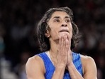 Wrestler Vinesh Phogat has been disqualified from the women’s 50kg final. (PTI) Wrestler Vinesh Phogat has been disqualified from the women’s 50kg final. (PTI)