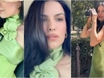 Natasa Stankovic is embracing the ultimate revenge dress moment in trendy green corset dress.(Instagram/@natasastankovic__) Natasa Stankovic is embracing the ultimate revenge dress moment in trendy green corset dress.(Instagram/@natasastankovic__)