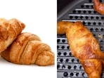 The recipe involves soaking rice paper sheets in a batter before shaping them into croissants and baking The recipe involves soaking rice paper sheets in a batter before shaping them into croissants and baking